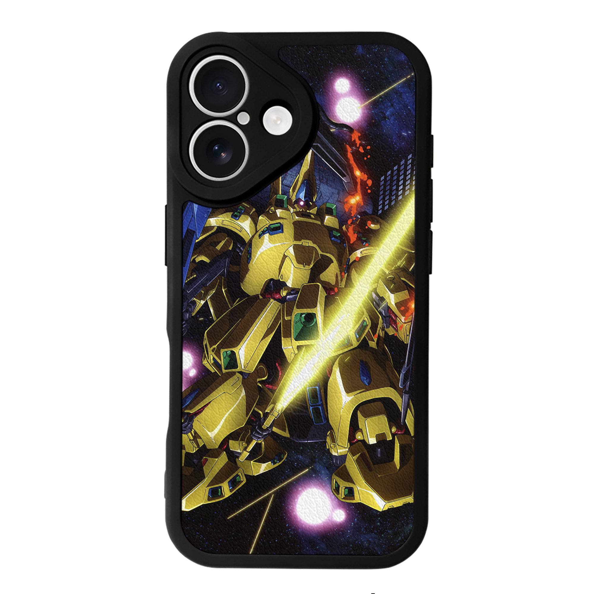 （画像用） 機動戦士ガンダム Mobile Suit Gundam 【iPhone 16シリーズ対応】シリコンスマホケース（レザー調） 材質：シリコン